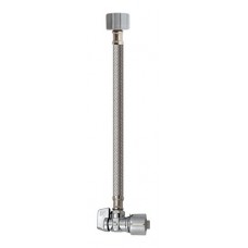 Quarter Turn Angle Valve 5/8-Inch OD by 12-Inch Stainless Steel Toilet Supply  Lead-Free  Quick Lock - B01J9LKUXW